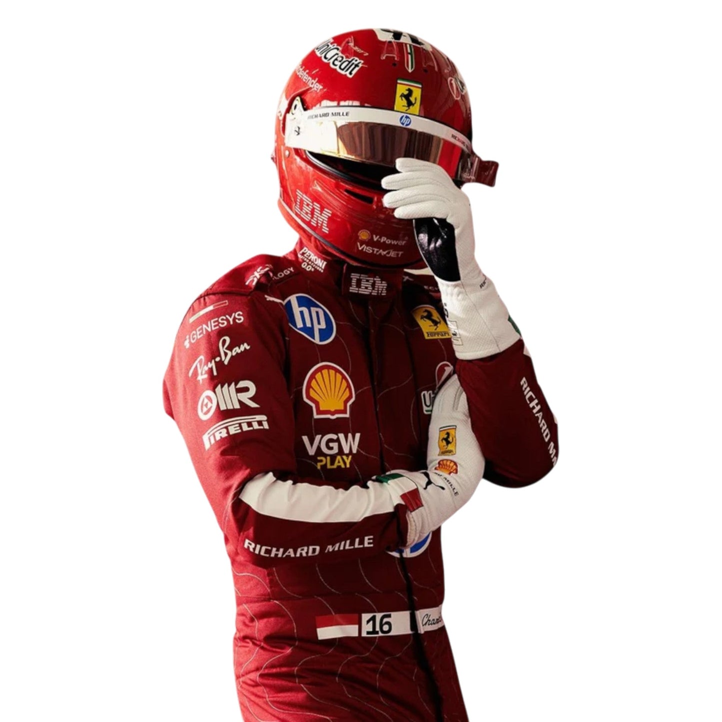Charles Leclerc 2025 Ferrari Monza GP F1 Race Suit - Averon Racewears image 5