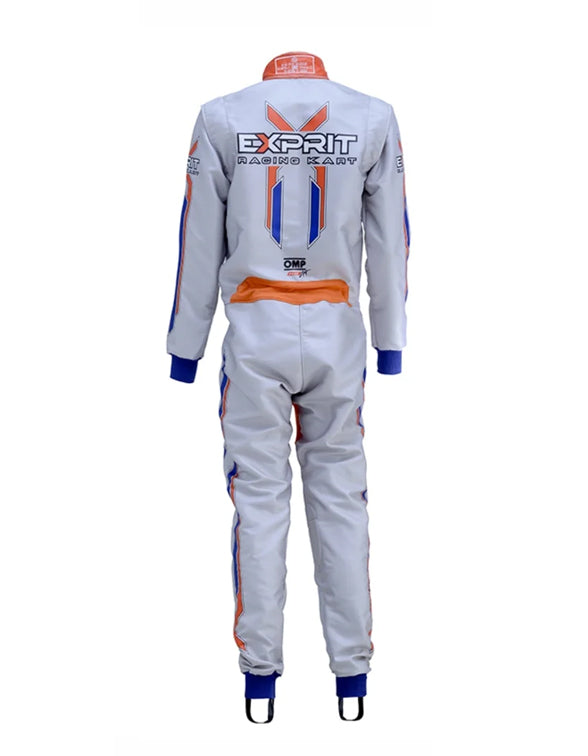 2019 Exprit Kart Racing Suit Replica | Black, Red & White | Classic Kart Racing Look