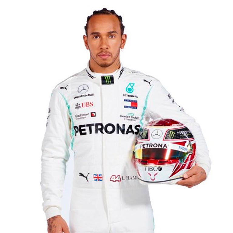 2019 Lewis Hamilton PETRONAS Mercedes-AMG F1 Racing Suit Replica | Iconic Formula 1 Racewear