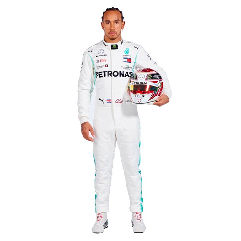 2019 Lewis Hamilton PETRONAS Mercedes-AMG F1 Racing Suit Replica | Iconic Formula 1 Racewear
