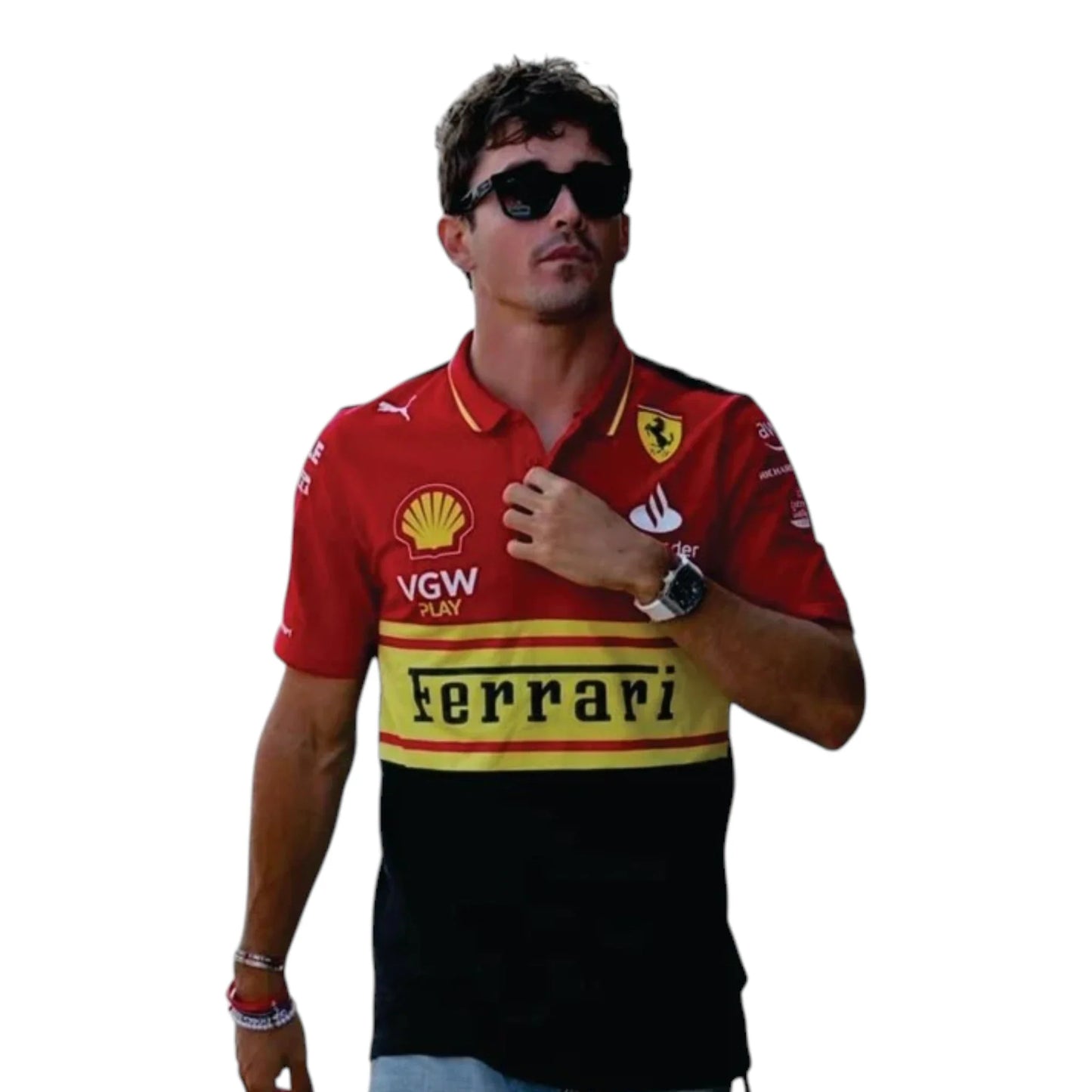 2023 Ferrari Monza GP F1 Polo Shirt - Averon Racewears image 1