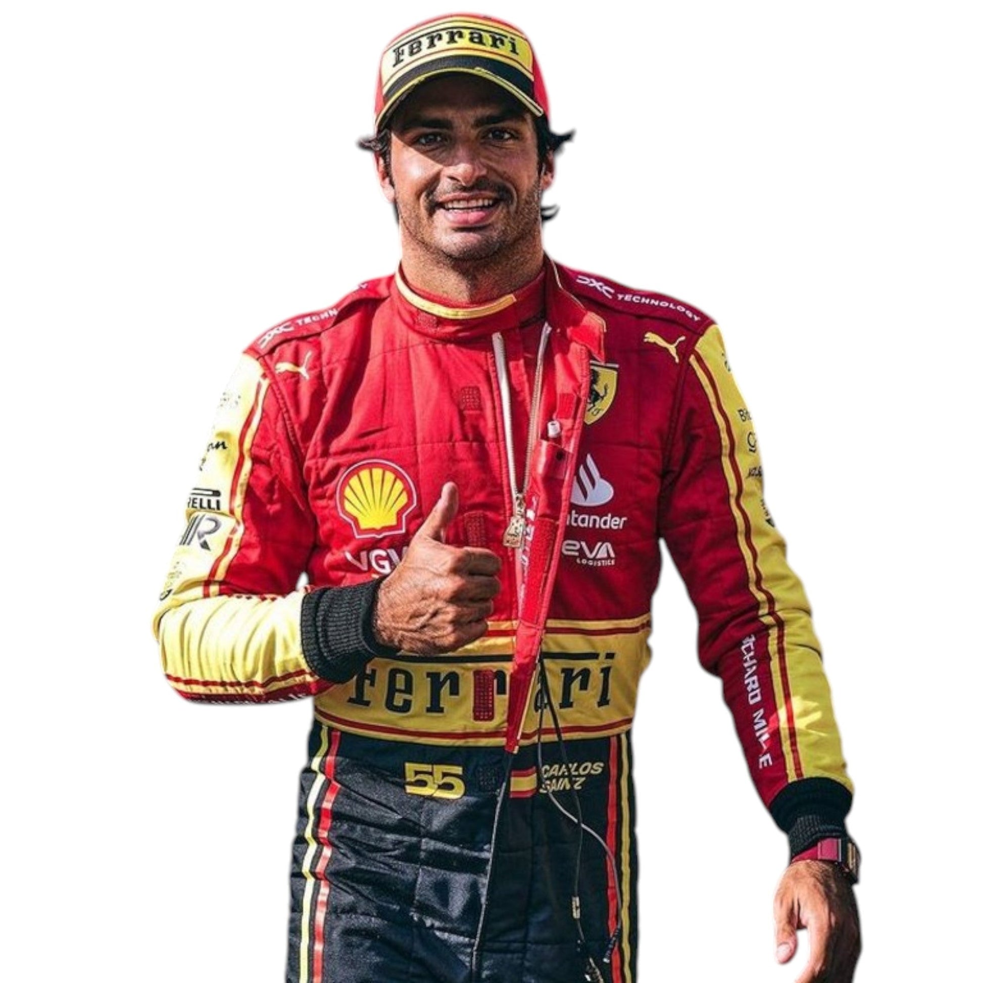 Carlos Sainz 2023 Ferrari Monza GP F1 Race Suit - Averon Racewears image 1
