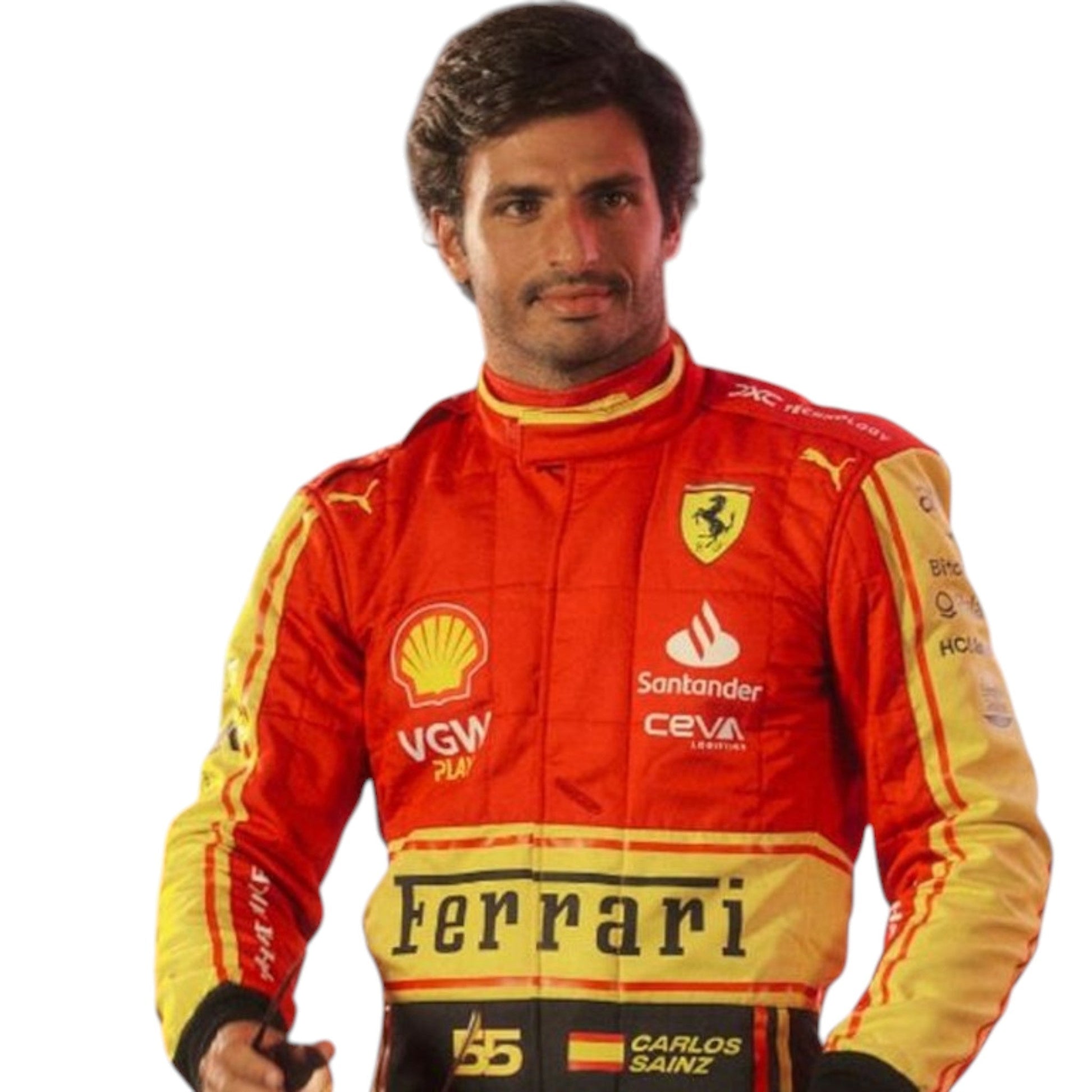 Carlos Sainz 2023 Ferrari Monza GP F1 Race Suit - Averon Racewears image 2