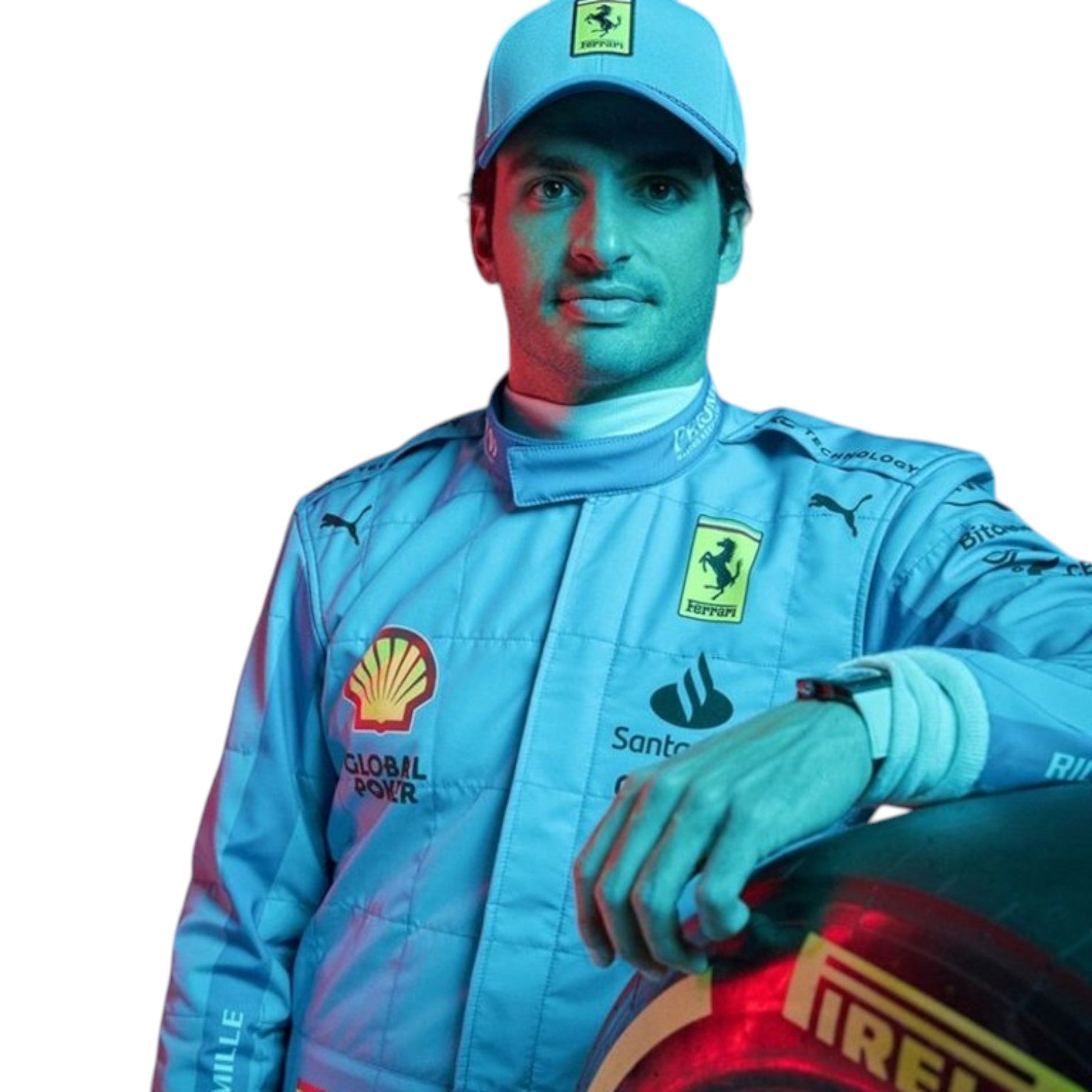 Carlos Sainz 2024 Ferrari Miami GP F1 Race Suit - Averon Racewears image 1