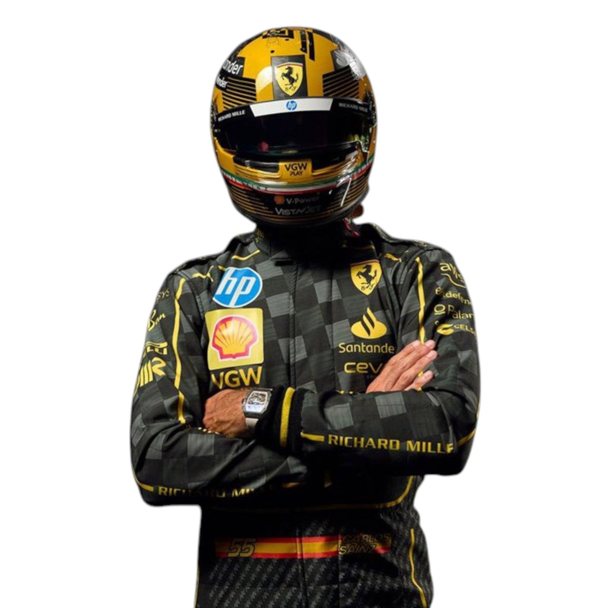 Carlos Sainz 2024 Ferrari Monza GP F1 Race Suit - Averon Racewears image 1