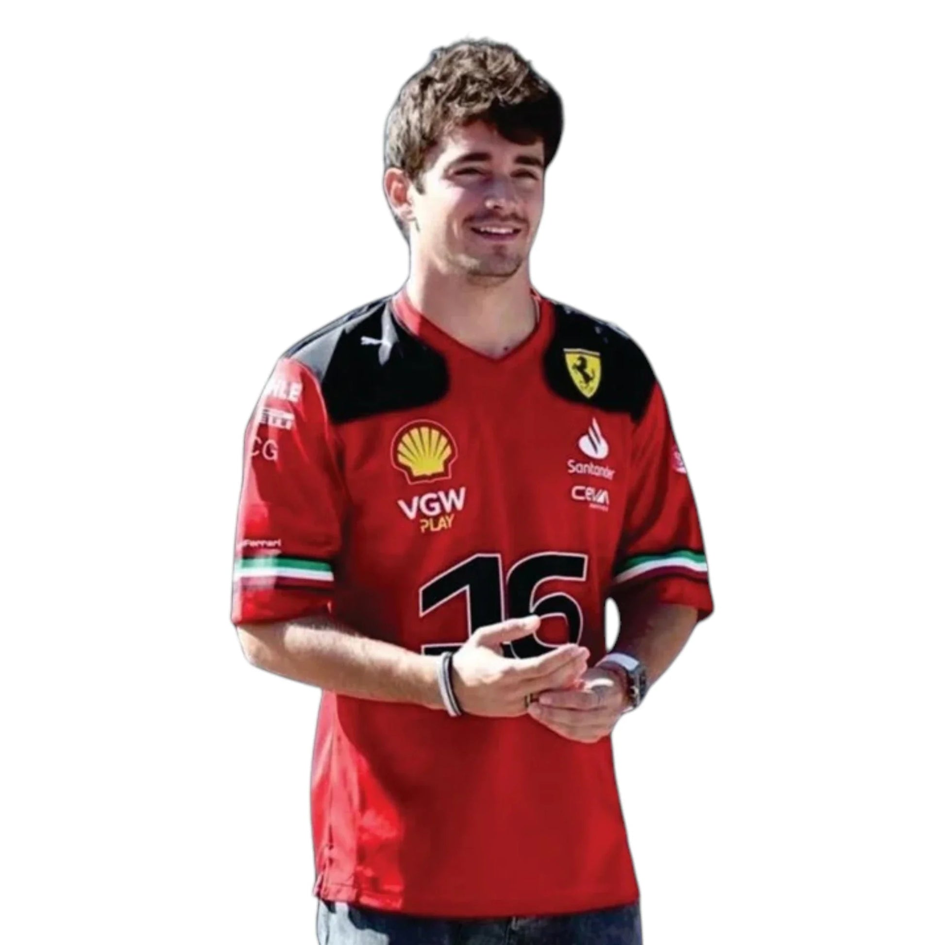 Charles Leclerc 2023 Ferrari F1 Racing T-Shirt - Averon Racewears image 1