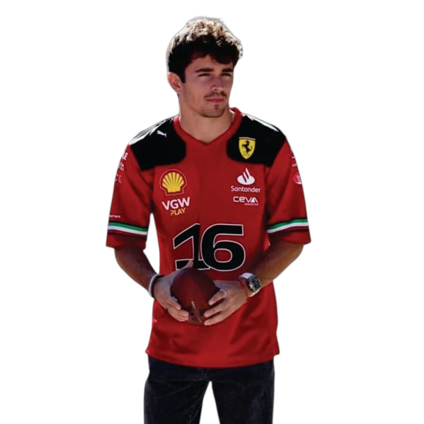 Charles Leclerc 2023 Ferrari F1 Racing T-Shirt - Averon Racewears image 2