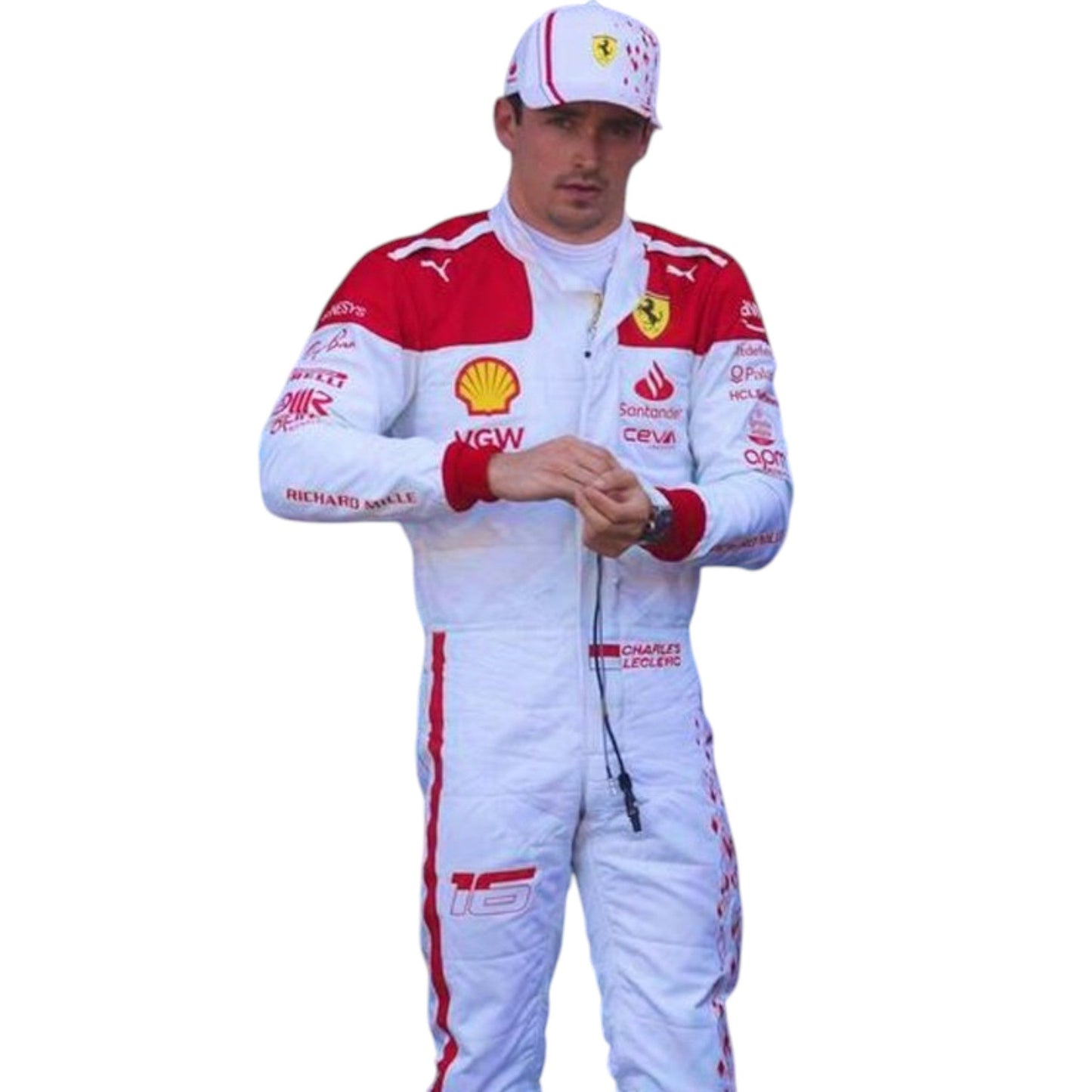 Charles Leclerc 2023 Ferrari Monaco GP F1 Race Suit - Averon Racewears image 1