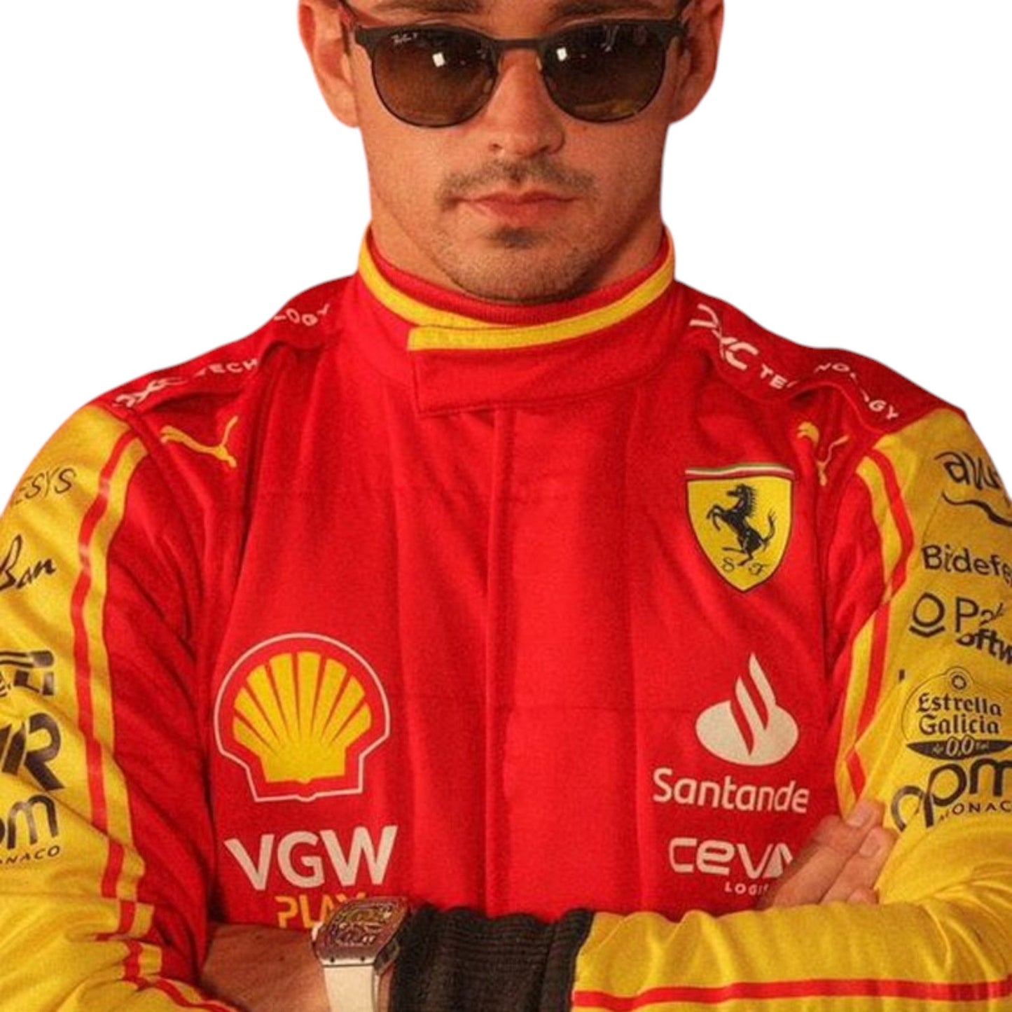 Charles Leclerc 2023 Ferrari Monza GP F1 Race Suit - Averon Racewears image 4