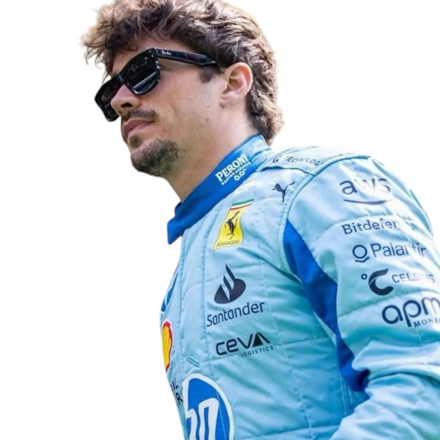 Charles Leclerc 2024 Ferrari Miami GP F1 Race Suit - Averon Racewears image 4