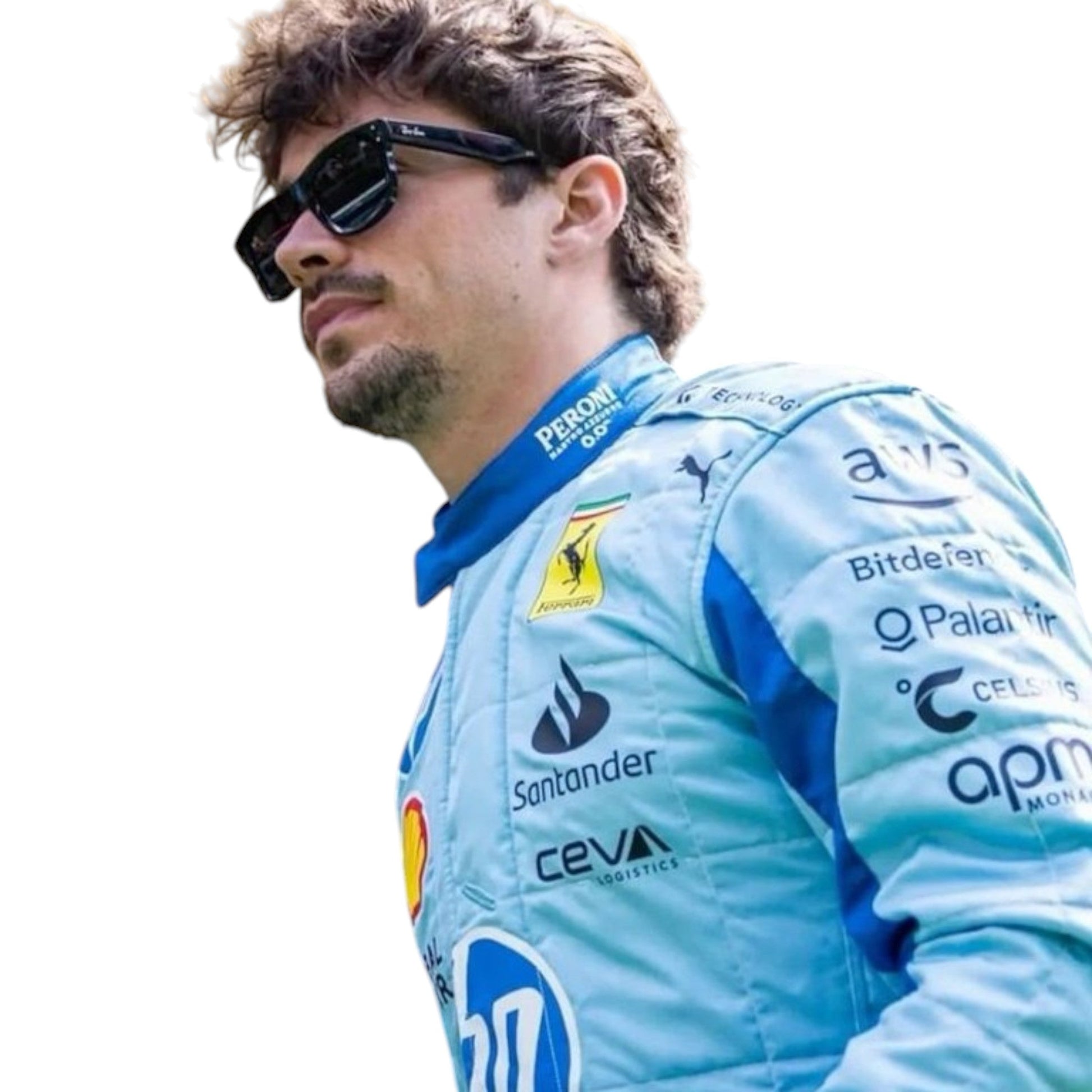 Charles Leclerc 2024 Ferrari Miami GP F1 Race Suit - Averon Racewears image 4