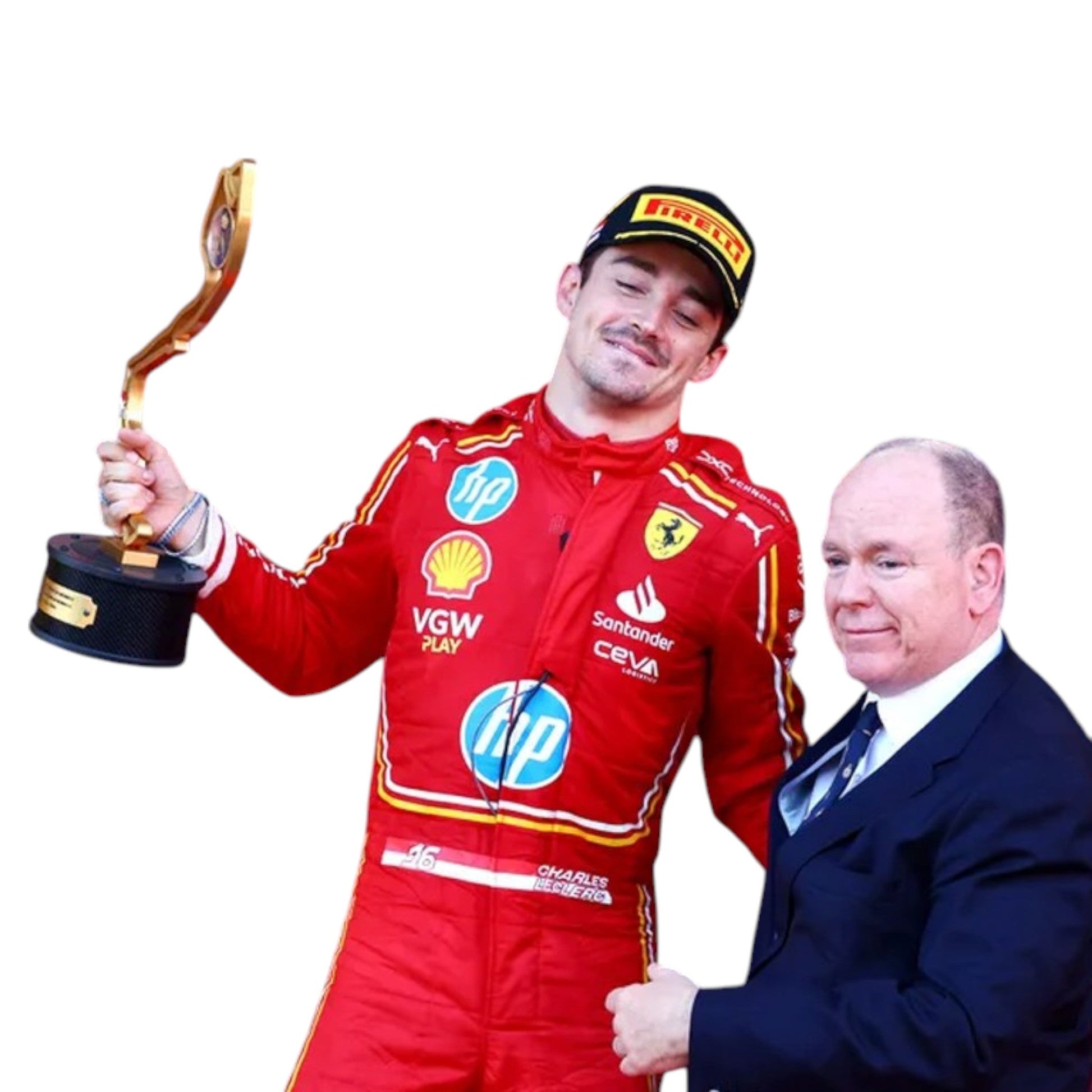 Charles Leclerc 2024 Ferrari Monaco GP F1 Race Suit - Averon Racewears image 3