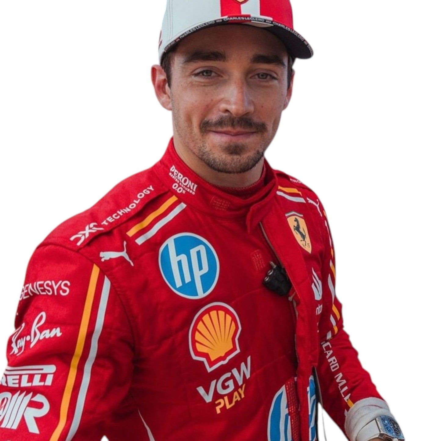 Charles Leclerc 2024 Ferrari Monaco GP F1 Race Suit - Averon Racewears image 6