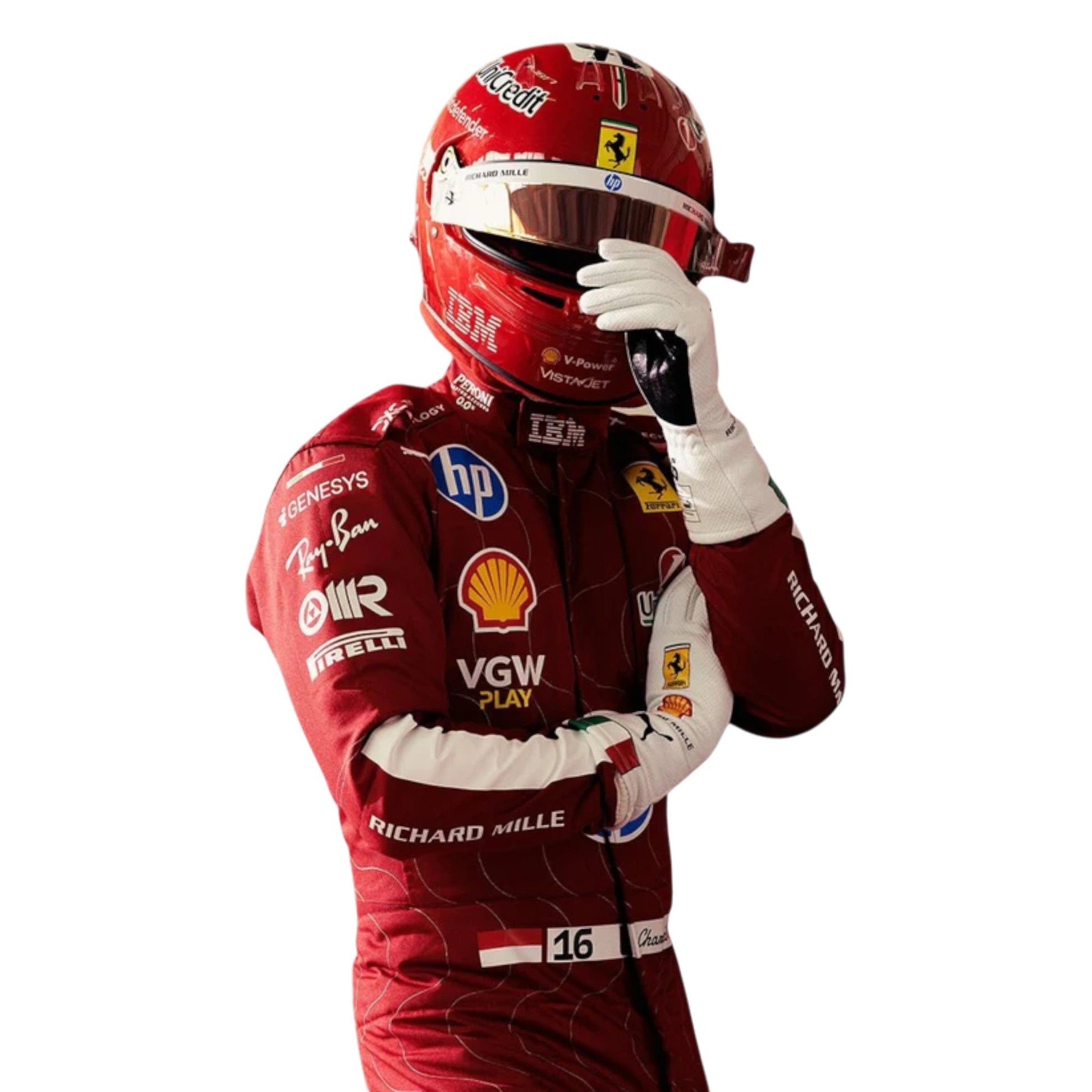 Charles Leclerc 2025 Ferrari Monza GP F1 Race Suit - Averon Racewears image 5
