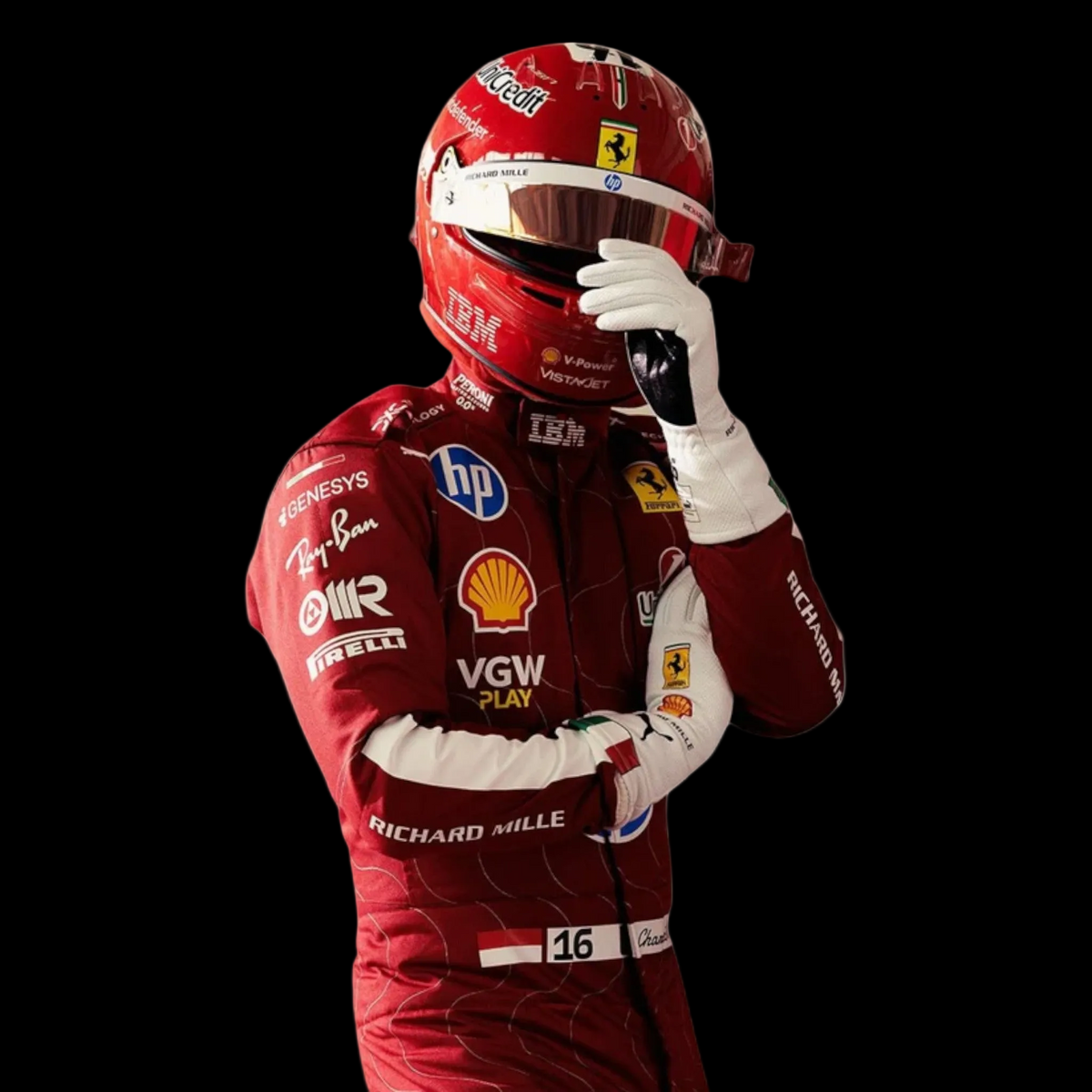 Charles Leclerc 2025 Ferrari Monza GP F1 Race Suit