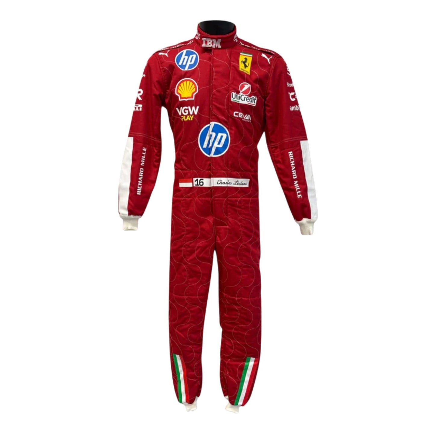 Charles Leclerc 2025 Ferrari Monza GP F1 Race Suit - Averon Racewears image 3