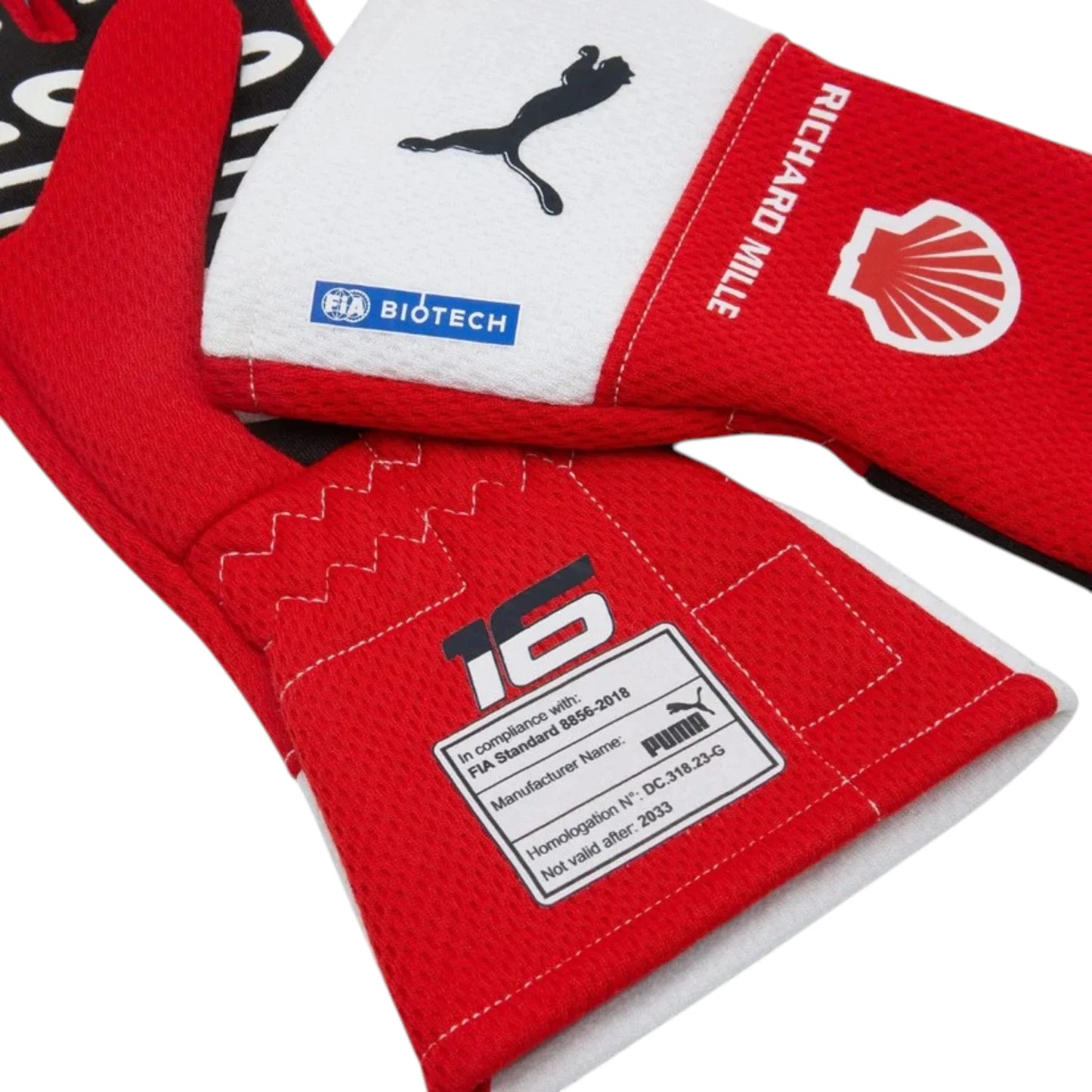 Charles Leclerc Ferrari F1 Racing Gloves - Averon Racewears image 2