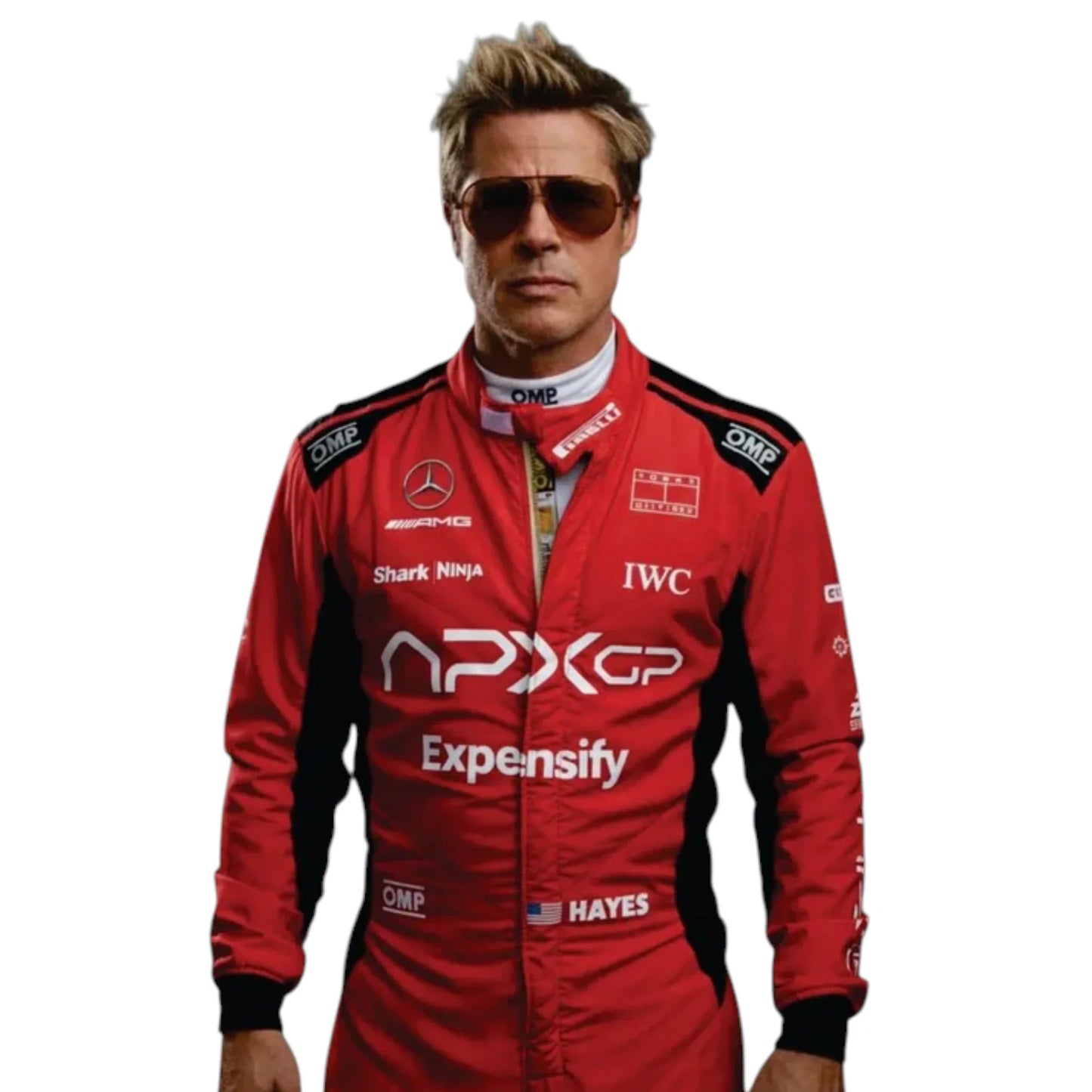 F1 Movie Sonny Hayes (Brad Pitt) 2025 F1 Race Suit (Red) - Averon Racewears image 2