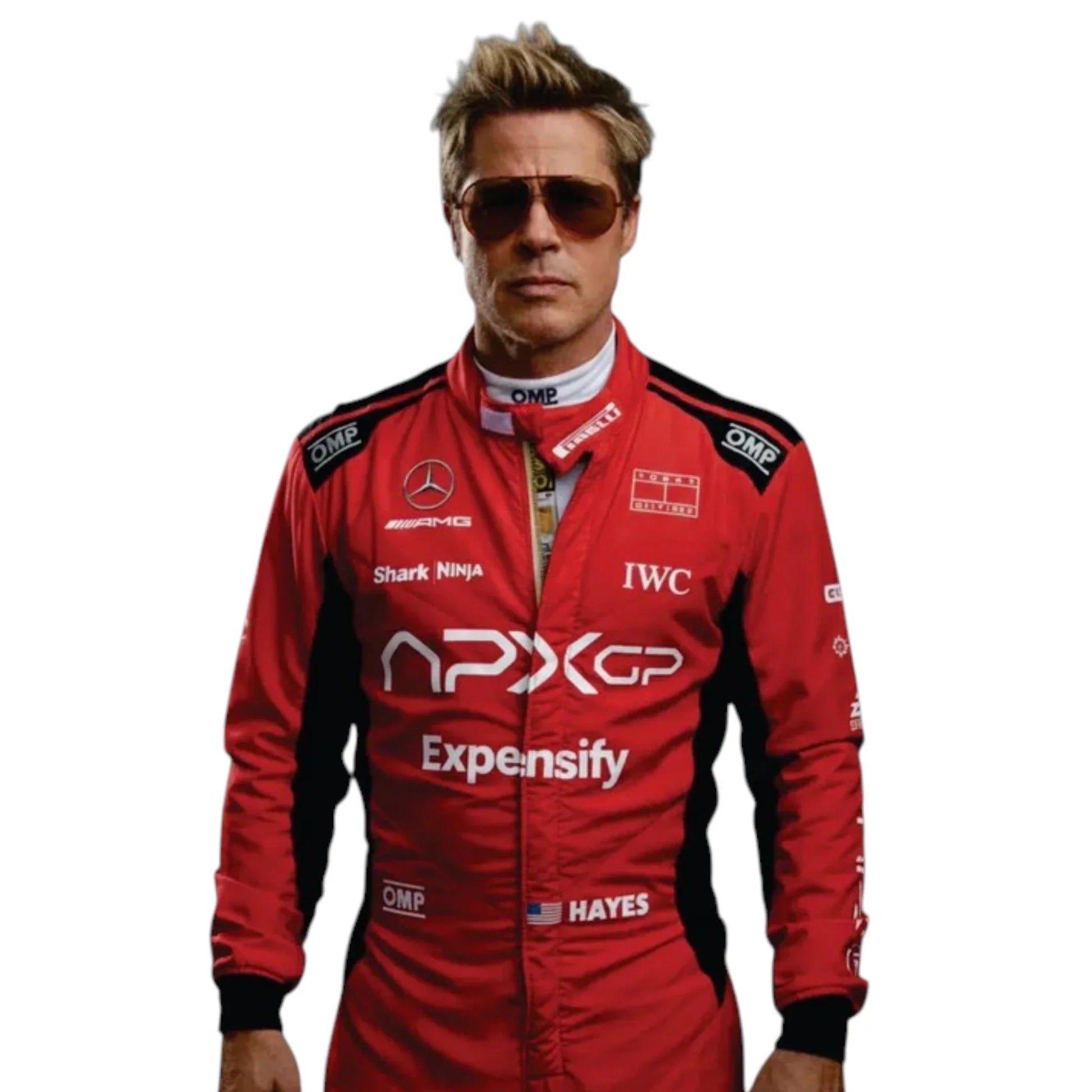 F1 Movie Sonny Hayes (Brad Pitt) 2025 F1 Race Suit (Red) - Averon Racewears image 2