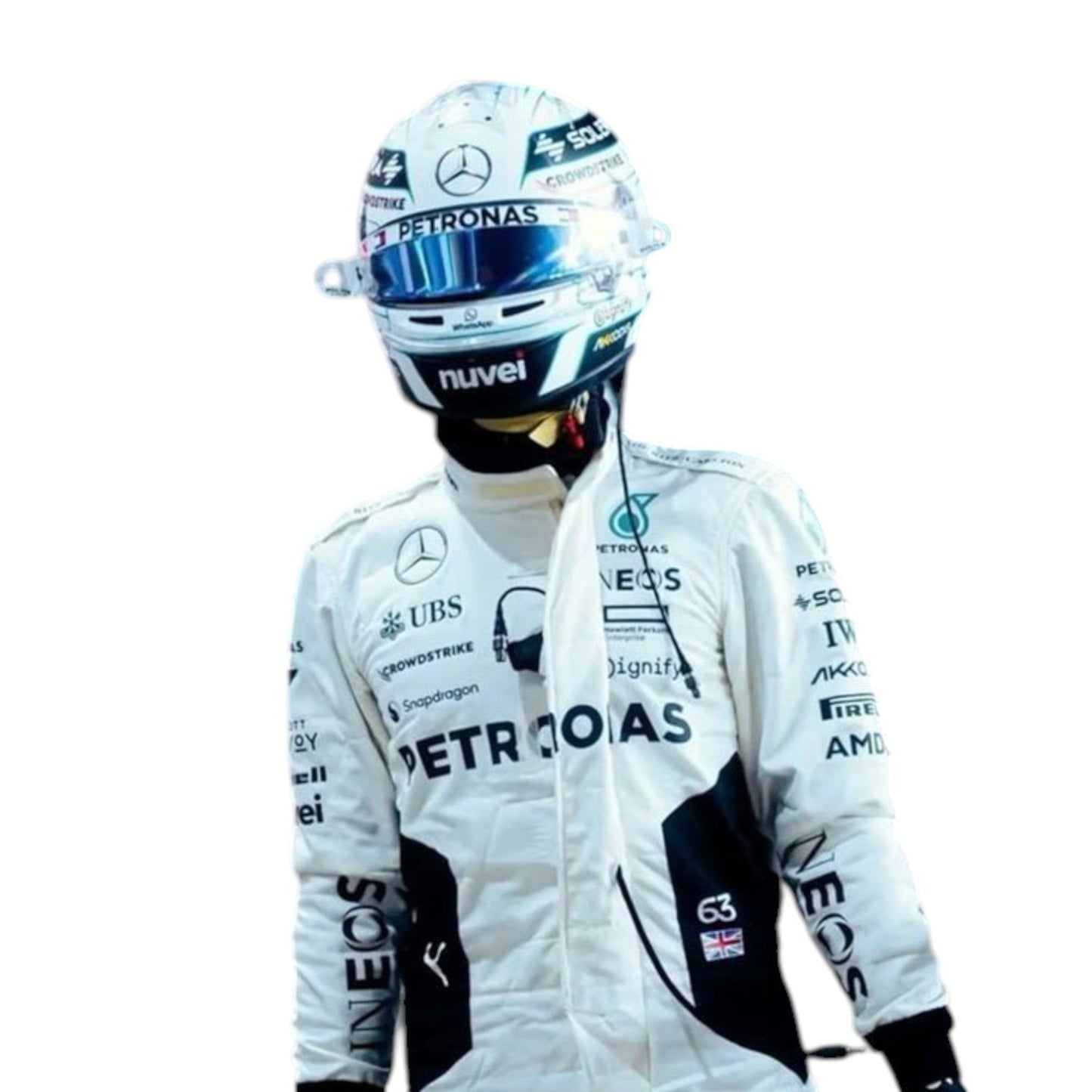 George Russel 2024 Mercedes-AMG Petronas Qatar GP F1 Race Suit - Averon Racewears image 5
