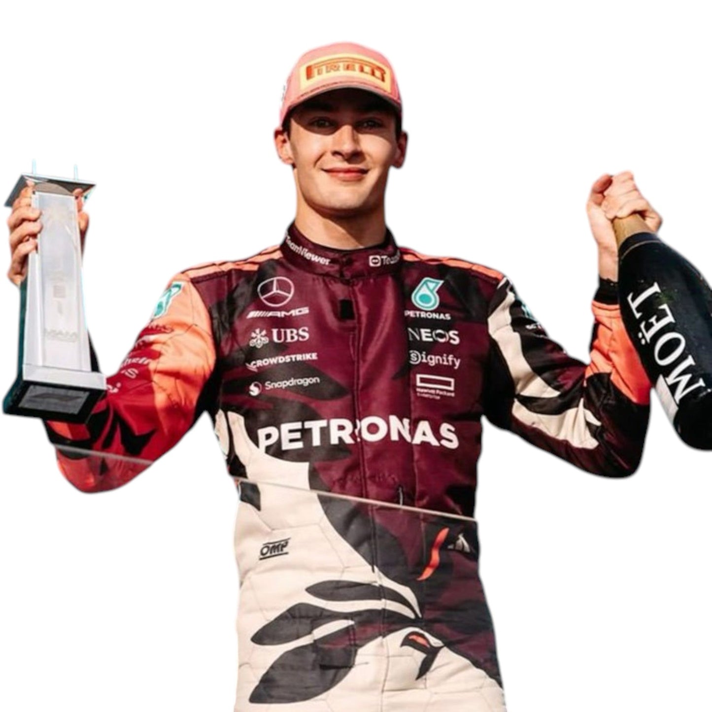 George Russel 2025 Mercedes AMG Petronas Miami GP F1 Race Suit - Averon Racewears image 3