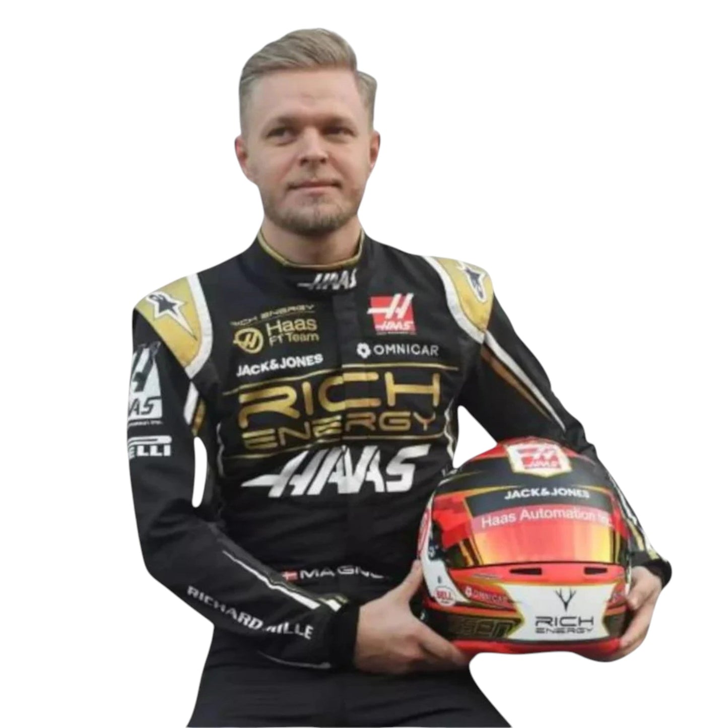 Kevin Magnussen 2019 Haas F1 Race Suit - Averon Racewears image 1