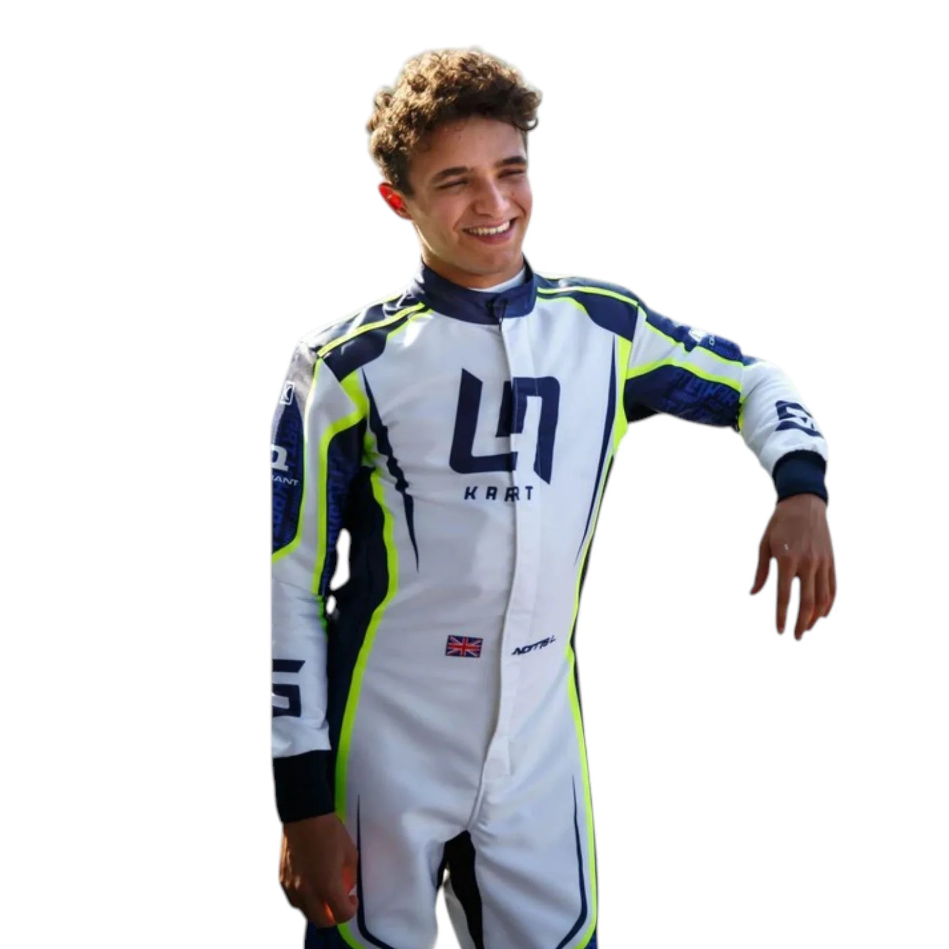 Lando Norris 2022 LN OMP Go Kart Racing Suit Overall - Averon Racewears image 3