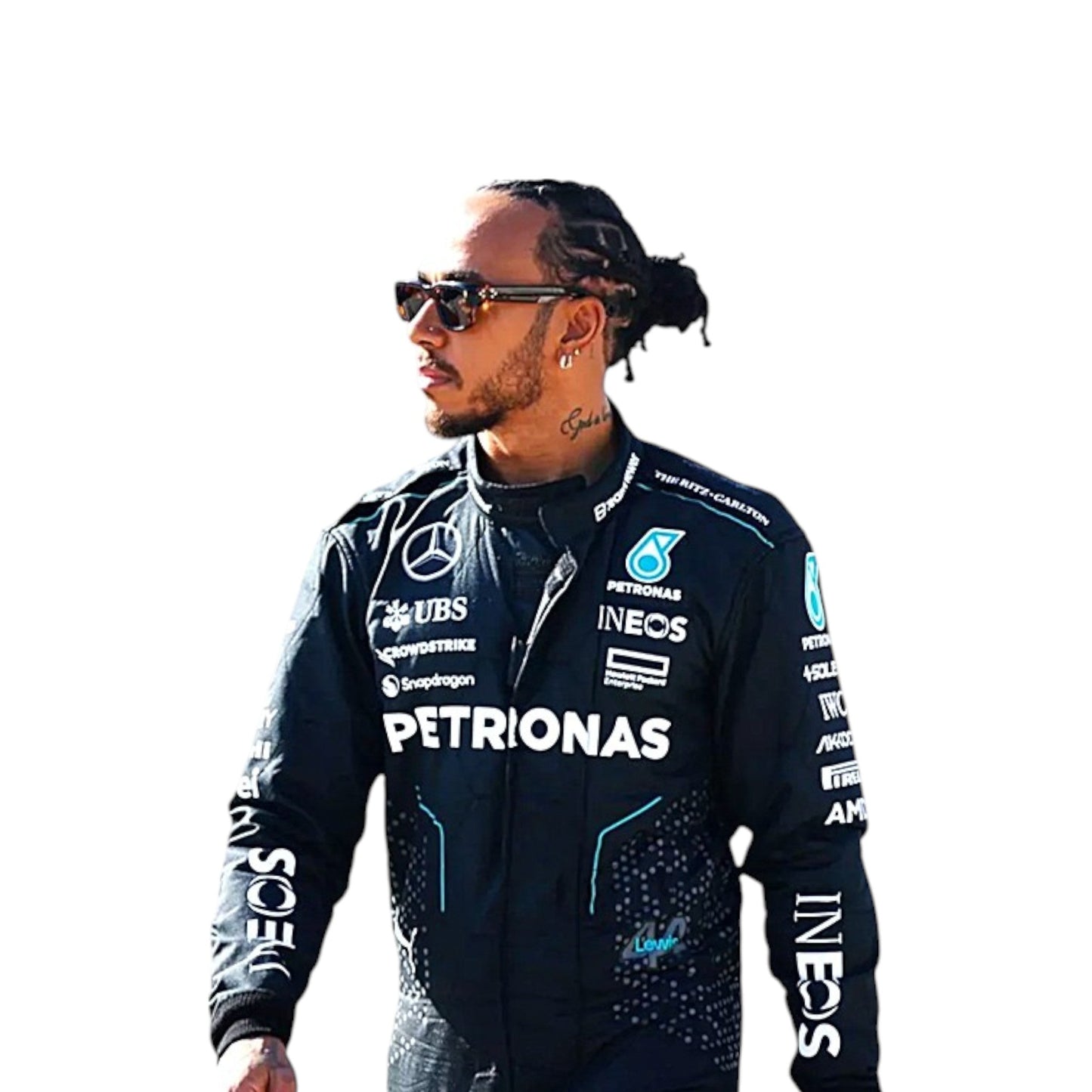 Lewis Hamilton 2024 Mercedes AMG Petronas F1 Race Suit - Averon Racewears image 3
