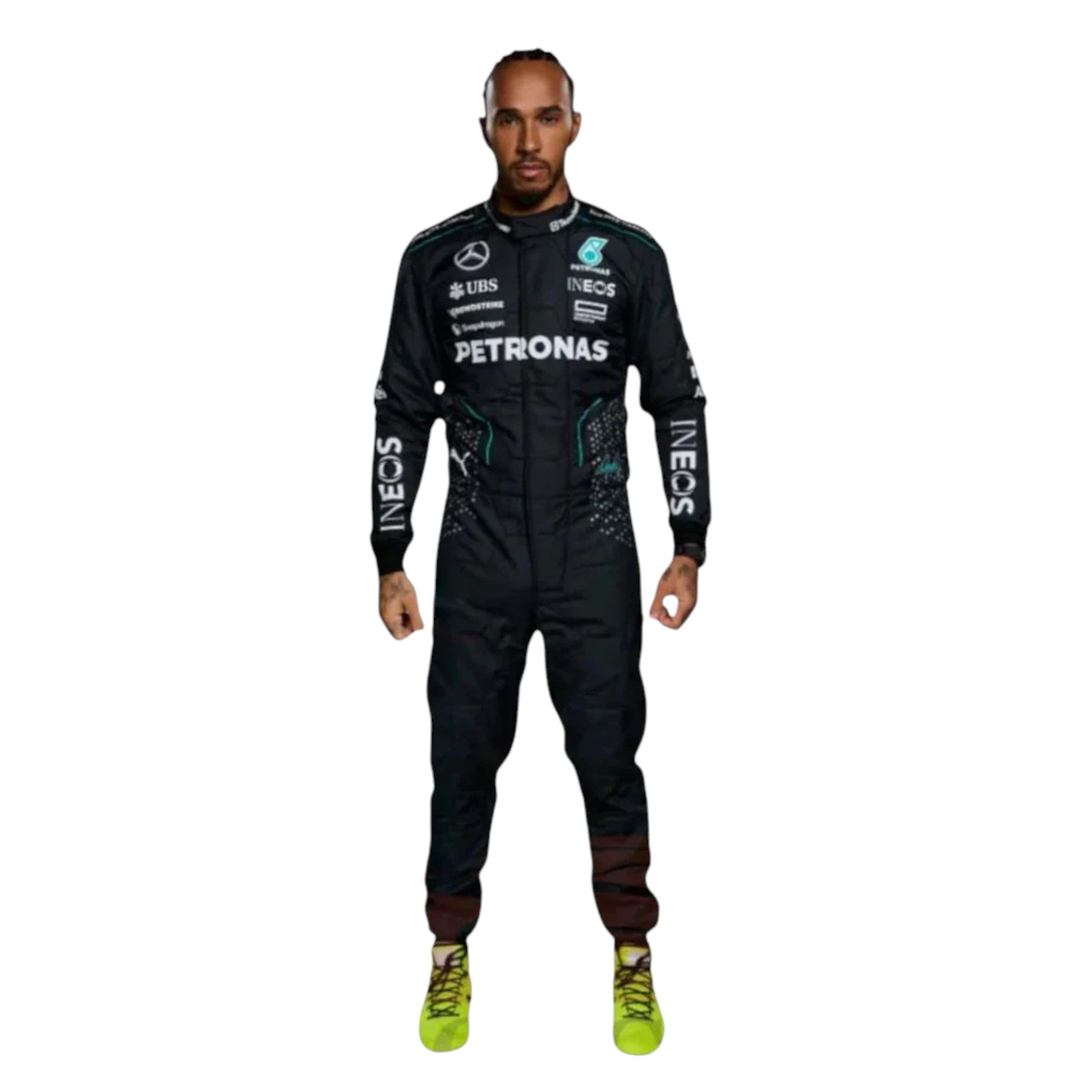 Lewis Hamilton 2024 Mercedes AMG Petronas F1 Race Suit - Averon Racewears image 1