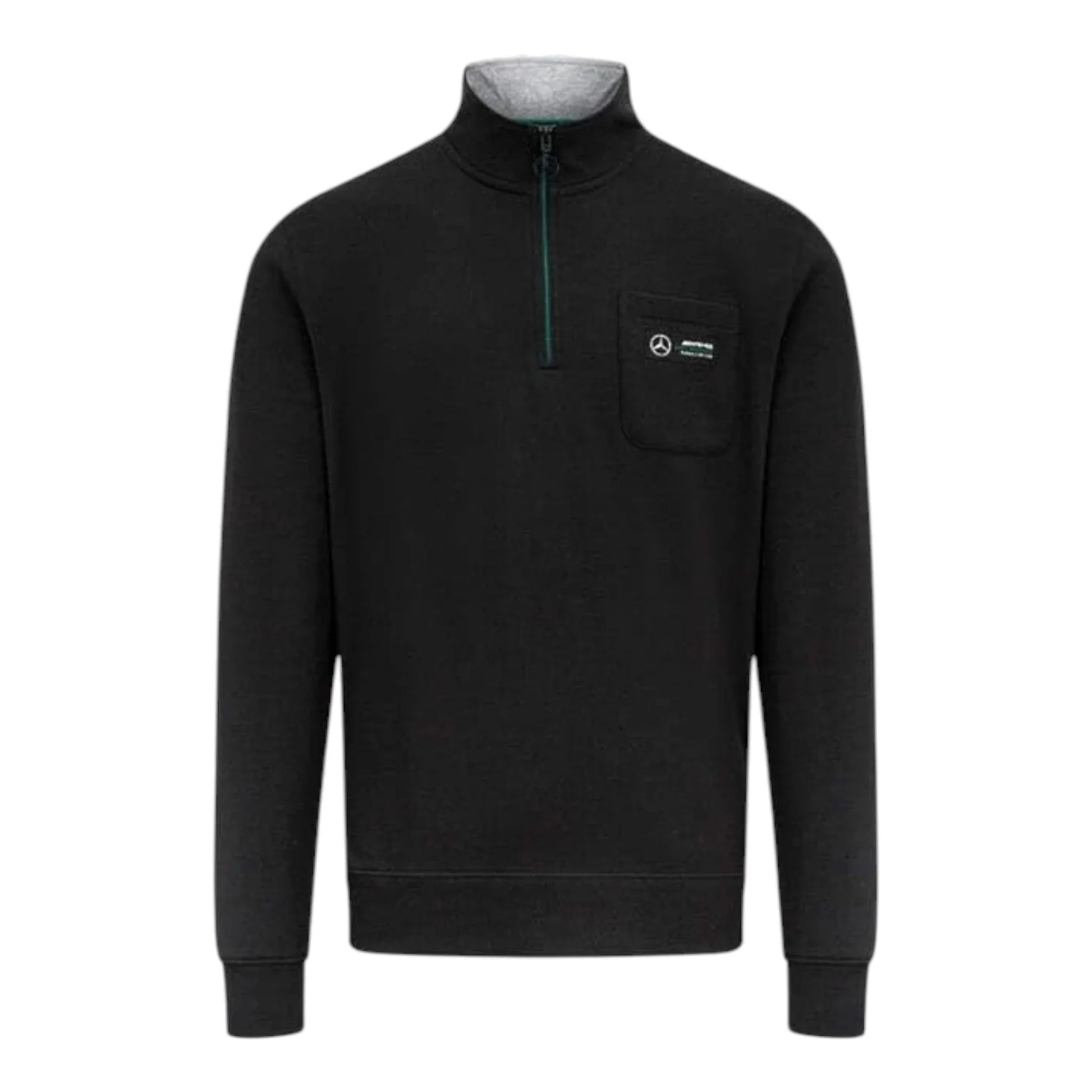 Mercedes-AMG Petronas Quarter Zip Pocket F1 Sweatshirt - Averon Racewears image 1