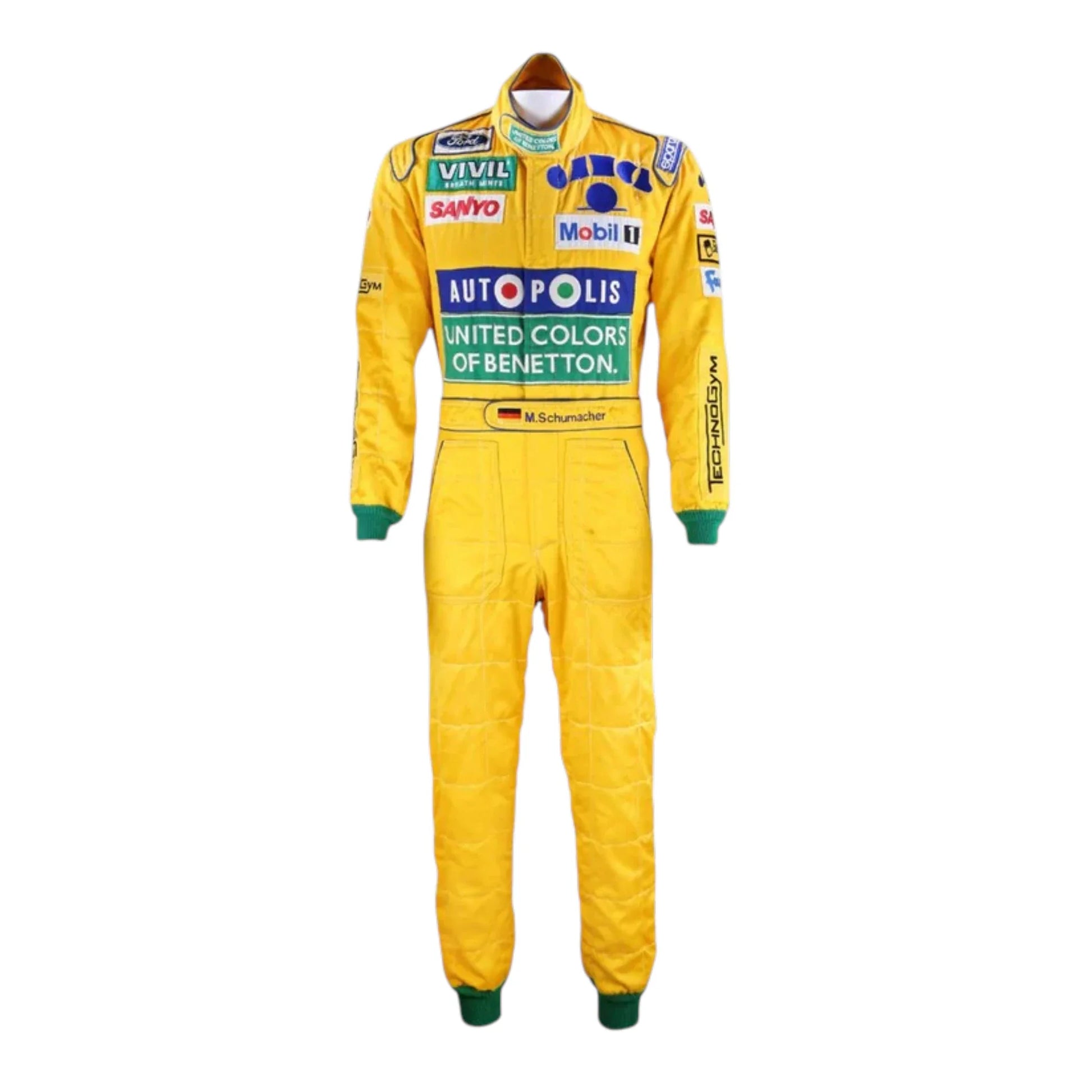 Michael Schumacher 1992 Benetton Belgian GP F1 Racing Suit - Averon Racewears image 1