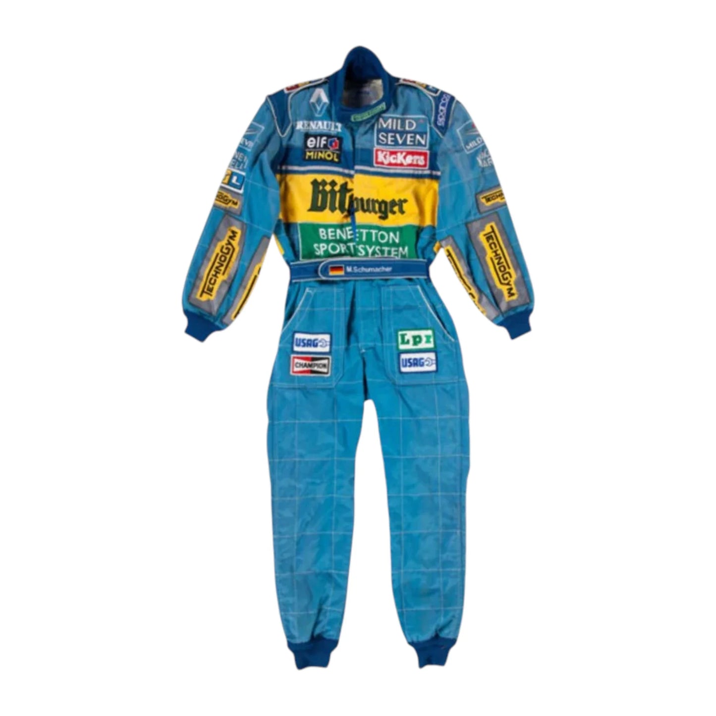 Michael Schumacher 1995 Benetton F1 Racing Suit - Averon Racewears image 1