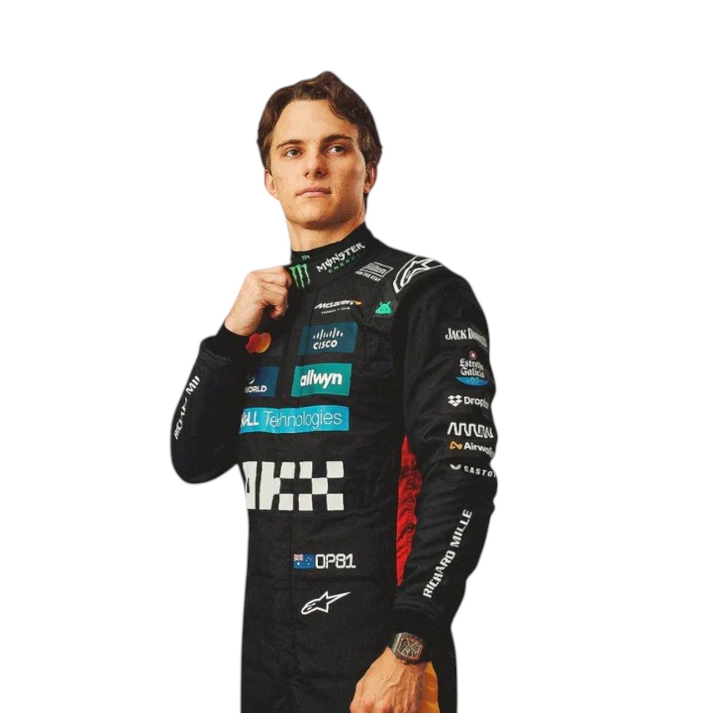 Oscar Piastri 2025 Mclaren Silverstone British F1 Race Suit - Averon Racewears image 2
