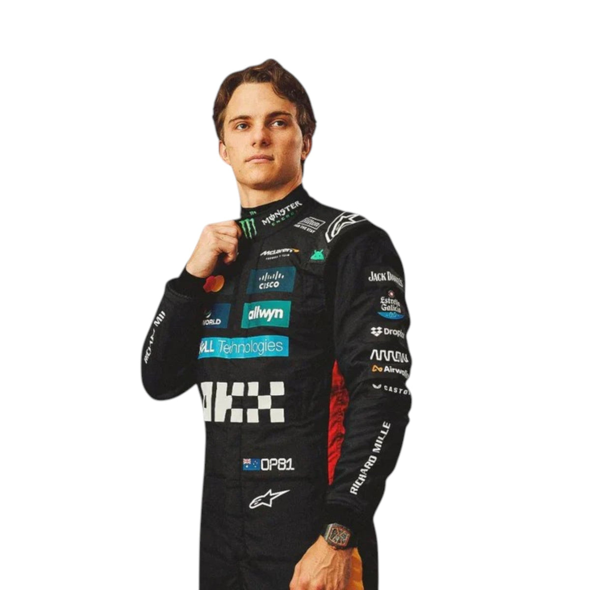 Oscar Piastri 2025 Mclaren Silverstone British F1 Race Suit - Averon Racewears image 2