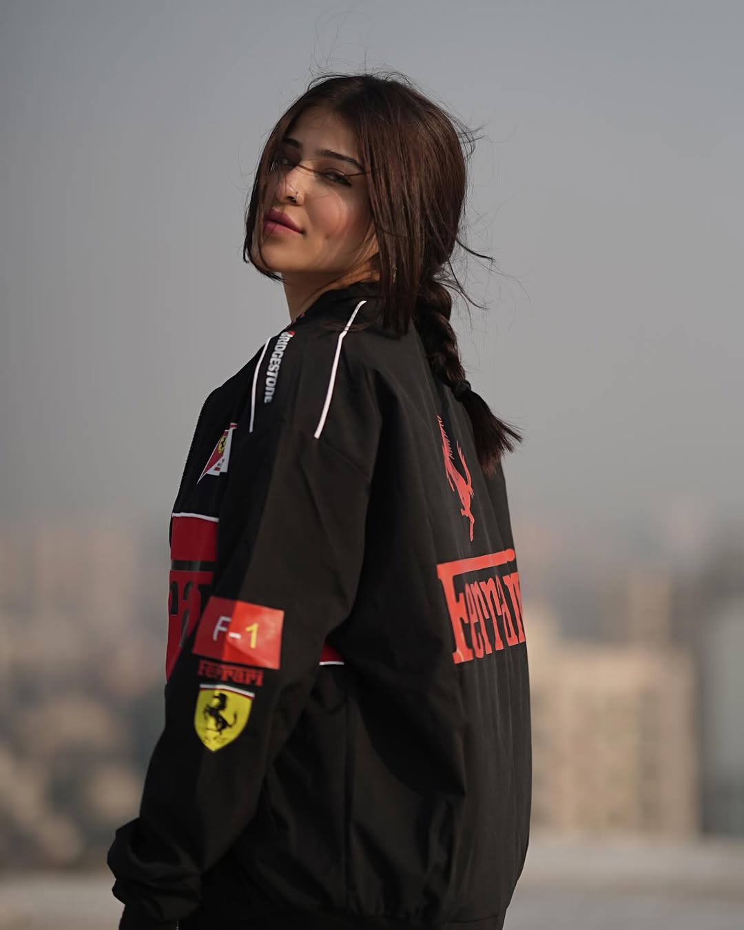 Black Ferrari F1 Racing Jacket – High Definition Print (Unisex) - Averon Racewear - View 3