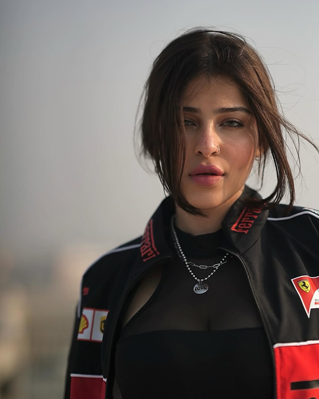 Black Ferrari F1 Racing Jacket – High Definition Print (Unisex) - Averon Racewear - View 8