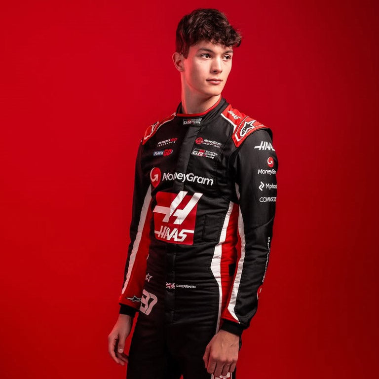 2025 HAAS OLIVER BEARMAN F1 RACE SUIT REPLICA by Averon Racewear - product view 2