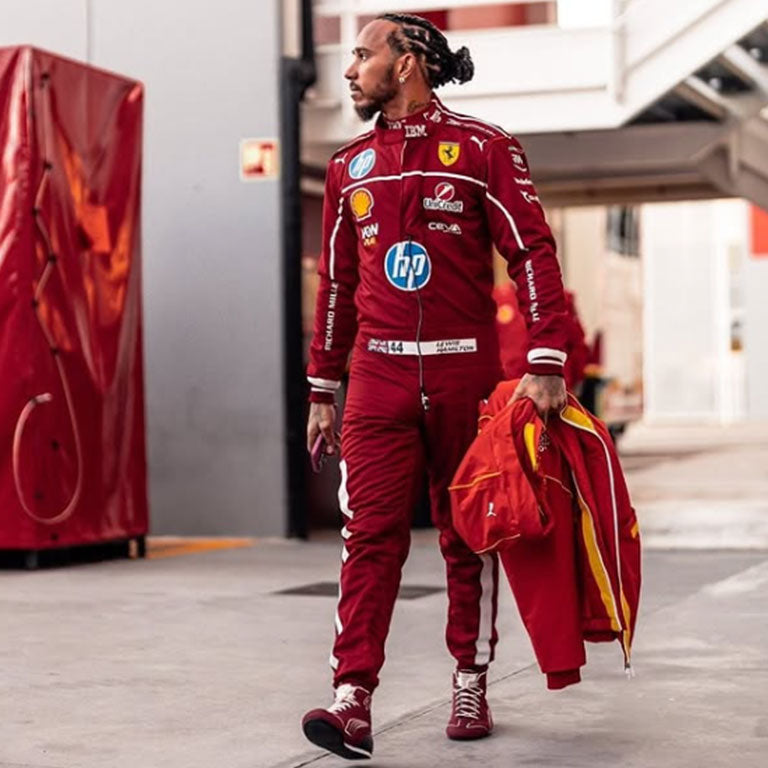 2025 Lewis Hamilton Ferrari F1 Replica Race Suit by Averon Racewear - product view 3