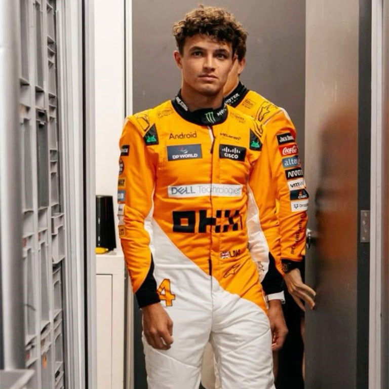 MCLAREN LANDO NORRIS 2024 SINGAPORE GP RACE SUIT by Averon Racewear - product view 4