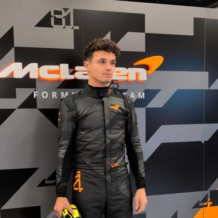 MCLAREN LANDO NORRIS 2025 STEALTH RACE SUIT by Averon Racewear - product view 2