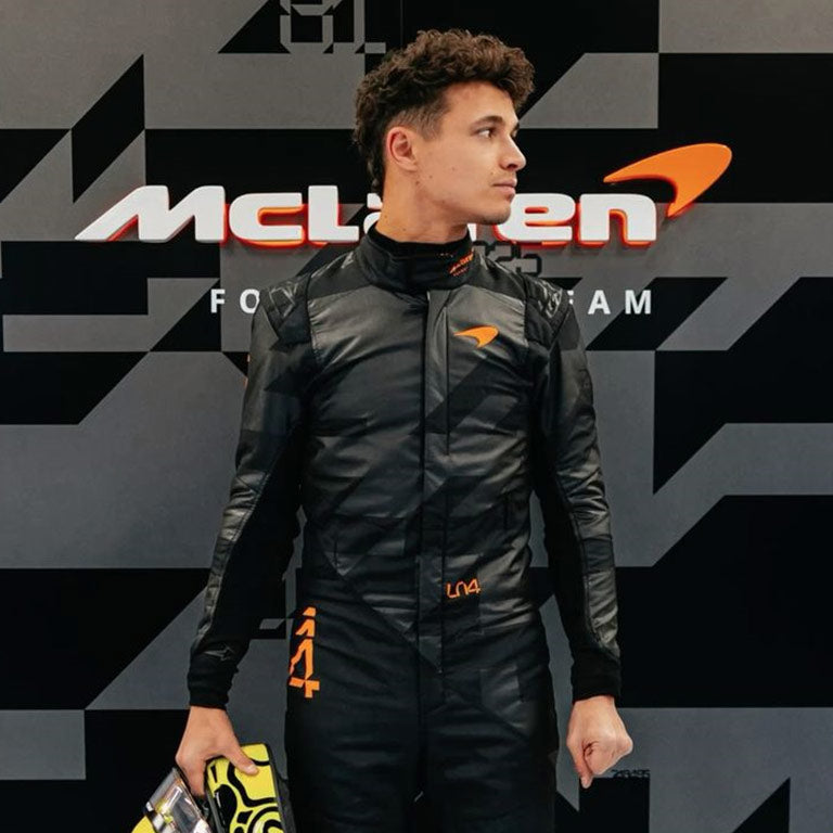 MCLAREN LANDO NORRIS 2025 STEALTH RACE SUIT by Averon Racewear - product view 3