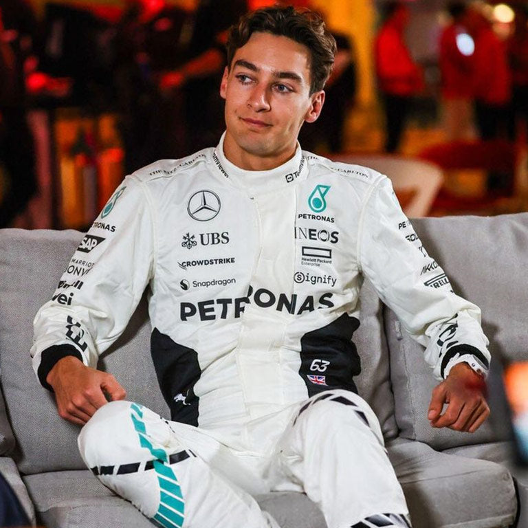 MERCEDES GEORGE RUSSELL 2024 QATAR GP RACE SUIT by Averon Racewear - product view 1