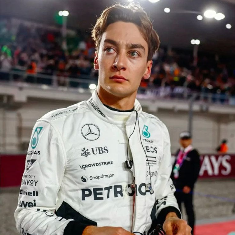 MERCEDES GEORGE RUSSELL 2024 QATAR GP RACE SUIT by Averon Racewear - product view 2