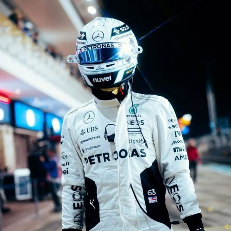 MERCEDES GEORGE RUSSELL 2024 QATAR GP RACE SUIT by Averon Racewear - product view 4