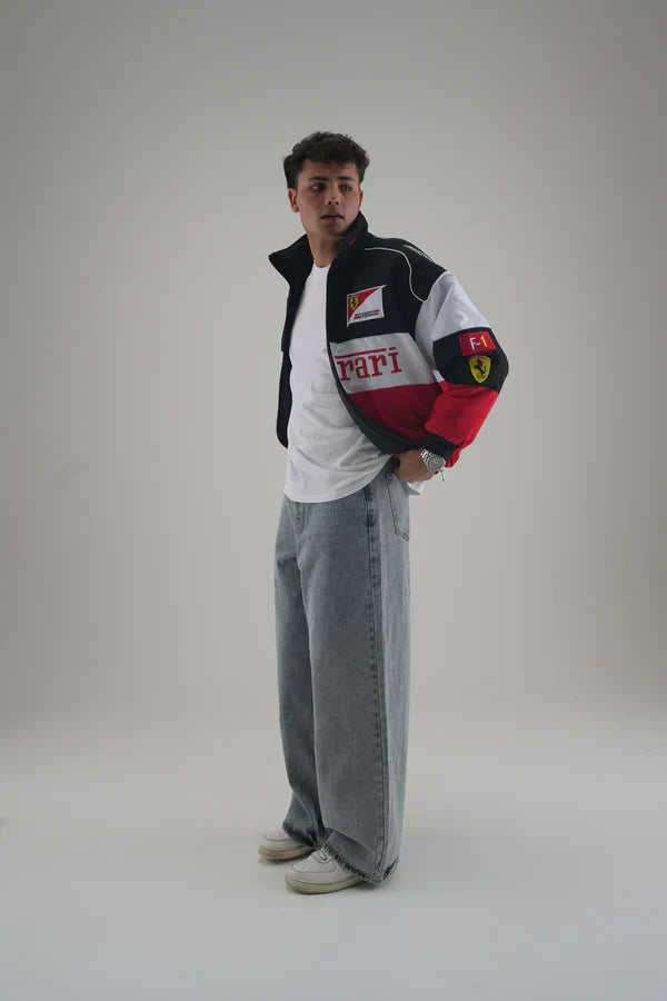 Ferrari F1 Embroidered Jacket – Triple Logo Racing Edition - Averon Racewear - View 3