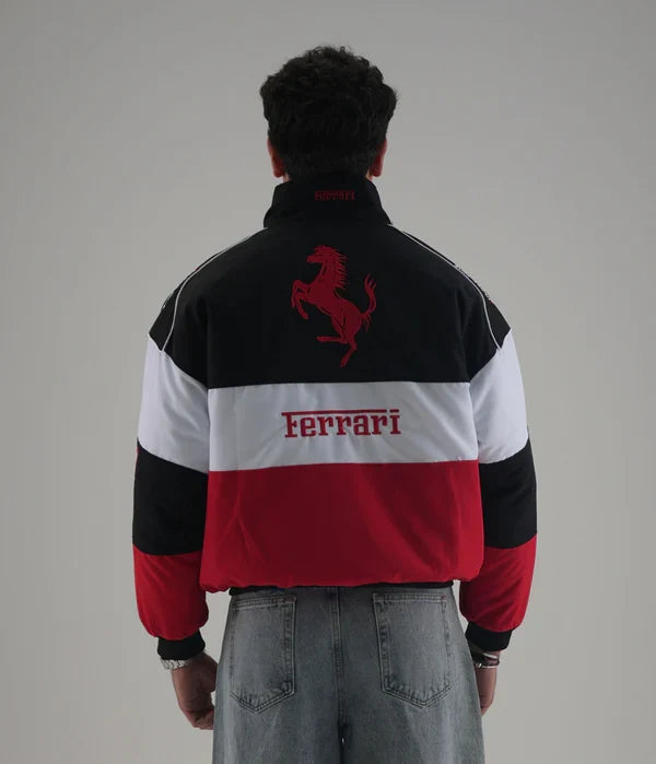 Ferrari F1 Embroidered Jacket – Triple Logo Racing Edition - Averon Racewear - View 5