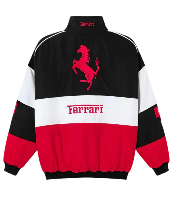 Ferrari F1 Embroidered Jacket – Triple Logo Racing Edition - Averon Racewear - View 7