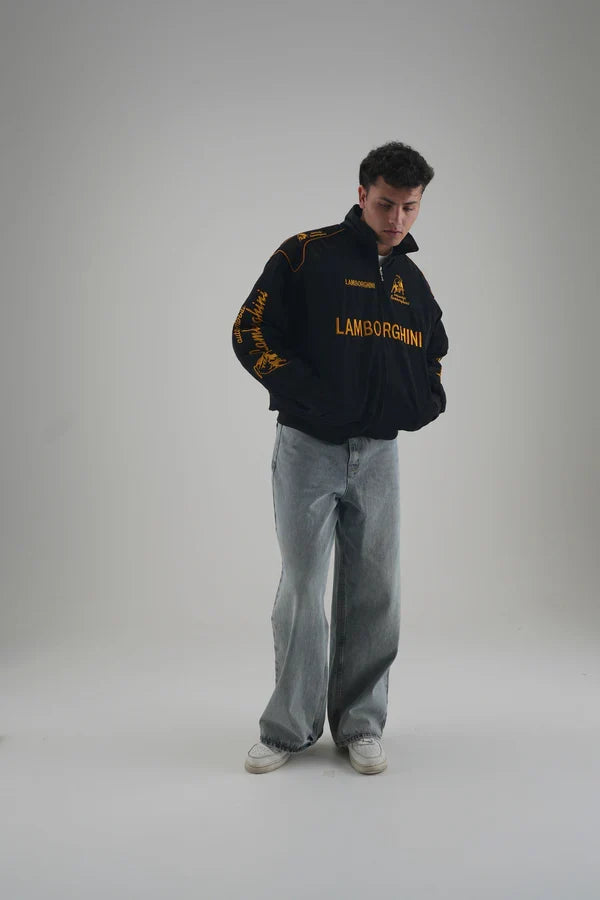 Lamborghini Vintage F1 Racing Jacket – Embroidered Bull Edition - Averon Racewear - View 2