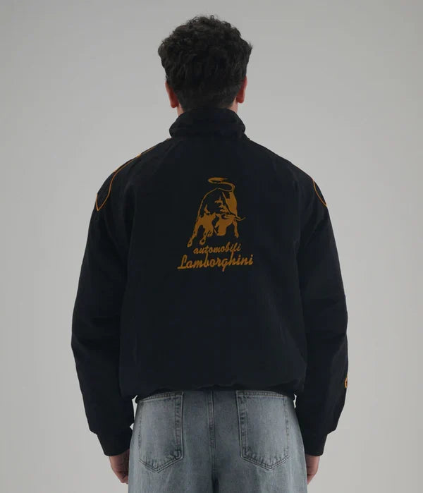 Lamborghini Vintage F1 Racing Jacket – Embroidered Bull Edition - Averon Racewear - View 4