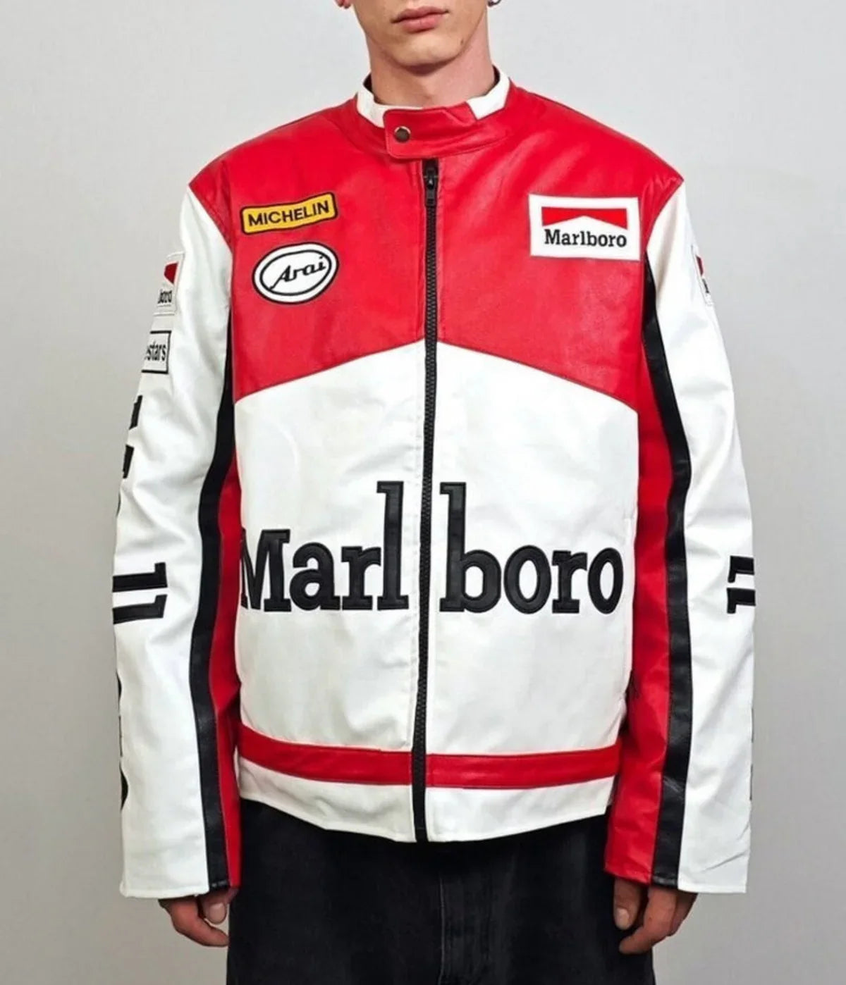 Marlboro F1 Racing Premium Leather Jacket – Vintage Motorsport Edition - Averon Racewear - View 1